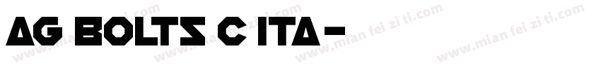 AG Bolts C Ita字体转换